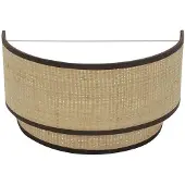 OEM Bild mit Beleuchtung, Natur/Braun, 17x30x15 cm, Metall/Textil