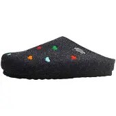 Jane Klain Damenschuhe Hausschuhe Schwarz Freizeit