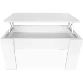 OEM Couchtisch höhenverstellbar, Polgrau, 90x50x46/57 cm