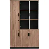 JVmoebel Büroschrank Moderne Holz Schrank für Dokumente Designer Braun Büromöbel