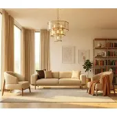JVmoebel Stilvolles Wohnzimmer-Set 3+1+1 im modernen Design