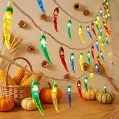 Dripio Chili-Lichterkette, 10 warmweiße LEDs, 1,5 m, batteriebetrieben