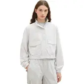 Tom Tailor Denim Damen Anylon-Übergangsjacke mit Taschen