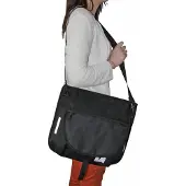 Red Loon Fahrradtasche und Umhängetasche 2-in-1 – Universal einsetzbar – Reflektierend – Schwarz