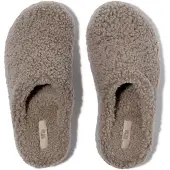 FitFlop Damen Shuv Curly-Shearling Clogs, taupe, 36 EU