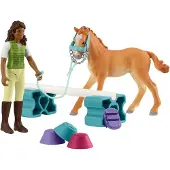Schleich HORSE CLUB Trainingsset für Fohlen, Tier, Horses, Pocket Sets, 5 Jahr(e), Mehrfarbig