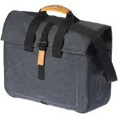 Basil Geschäftliche Fahrradtasche, 20 Liter Fassungsvermögen – Wasserdicht – Schwarz