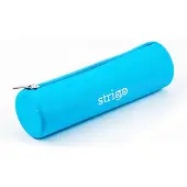 Strigo Federmäppchen Oval Silikon Neonblau Praktisch