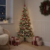 Syfax Künstlicher Weihnachtsbaum mit Weihnachtskugel 150 cm 150 LEDs
