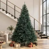 Syfax Künstlicher klappbarer Weihnachtsbaum 300 cm PVC Dunkelgrün