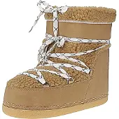 BK British Knights Damenschuhe Gefüttert Winterstiefel Braun Freizeit