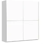 Forte Kleiderschrank Schwebetürenschrank WINNER Optik Weiß, 170,3x61,2x190,5 cm