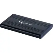 Gembird EE2-U2S-5, HDD-Gehäuse, 2.5", SATA, Schwarz