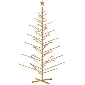 Syfax Holz Weihnachtsbaum 240 cm Bambus und massives Kiefernholz