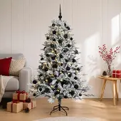 Syfax Künstlicher Weihnachtsbaum mit Weihnachtskugel 120 cm 150 LEDs