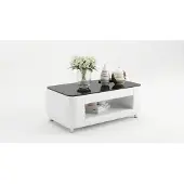 AEA Modern Wohnlandschaft U-Form Couchtisch Schwarz LED Sofa Set Premium *