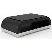 AEA Modernes Schwarzes U-Form Ecksofa Couchtisch Wohnzimmer Set Luxus Design
