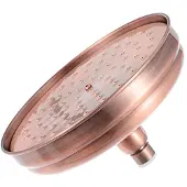 Markenlos Regendusche Aufsatz - Entspanntes Duschen - Antikes Design - 20cm Durchmesser - Rotkupfer