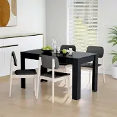 Sonstiges Esstisch Holzwerkstoff 140x74,5x76 cm Schwarz