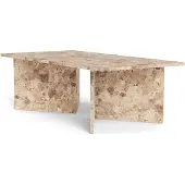 Pillovely Couchtisch Plaris Beiger Marmor