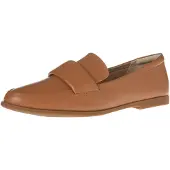 A. Essentials Damen Loafer mit weicher Mokassin-Zehenpartie, Kamelbraun Kunstled