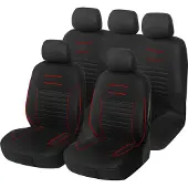 Merkloos Universelles Autositzbezugs-Set – 9 Stück, rot