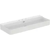 Ideal standard Conca Waschtisch, 3 Hahnlöcher, 1200x450x165 mm, T3804MA, Farbe: Weiß mit Ideal Plus