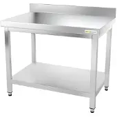 GOLDINOX Edelstahl-Arbeitstisch, 1000 x 500 mm, PREMIUM-Ausführung -