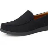 A. Essentials Herren Slip-on-Canvas-Bootsschuhe, Schwarzes Segeltuch, 40 EU