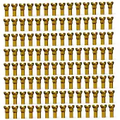 Sapim Alluminium 14 Mm Fahrradnippel 100 Einheiten Golden Golden One Size