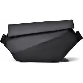 Markenlos Herren Modische Wasserdichte Crossbody Tasche - Mehrfach-Taschen Sling Tasche für Reisen & Ausflüge, Schwarz