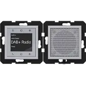 Hager WAN6010TA Radio Touch UP DAB+ mit Lautsprecher, A.x/C.x, titan metallisch, lackiert