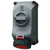 MENNEKES 5802506H Wandsteckdose DUO R 16A5P6h 400V IP67