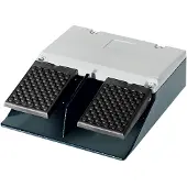 Siemens Fusstaster,2-pedalig,ohne Haube,1S+1OE, Metall, Grau, IP65, 68 mm, 204 mm, 241 mm