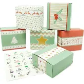 Generisch Adventskalender zum Befüllen – 24 kleine Kartonschachteln – Geschenktüten für Weihnachten – Weihnachtskalender