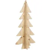 Merkloos Dekorativer Weihnachtsbaum ausem Kiefernholz, Höhe 78 cm