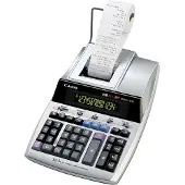 Canon MP1411-LTSC Rechner mit Druckfunktion, 14-stelliges Farbdisplay, Farbbanddrucker Gr. 51 s/r, silbernes Gehäuse, für Buchhaltung/Kasse
