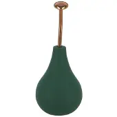 Merkloos Duschbrause, groß, dunkelgrün, aus PVC und Edelstahl
