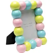 Kare Bilderrahmen DESIGN "Bubble Pastel 13x18cm", bunt (mehrfarbig), B:18,5cm H:23cm T:4,5cm, Papier, Polyresin, Bilderrahmen, Bilderrahmen