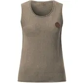 Witt Weiden Pullunder WITT "Stricktop Stricktop mit Rundhals-Ausschnitt", Damen, Gr. 40, beige (schlamm), Sportlich, Rundhals, Pullover Pullunder