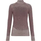 Falke Langarmshirt "Langarmshirt", Damen, Gr. XS, rosa (mahogany (8344)), Shirts Langarmshirt
