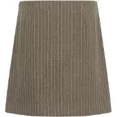 Culture Midirock "Damen Rock CUkeke", Damen, Gr. 44, taupe stripe, Röcke Midirock