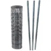 Aquagart 150m Wildzaun Forstzaun 150/13/15+ Z-Profil Zaunpfosten