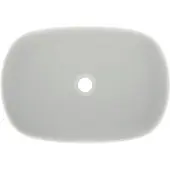 Ideal standard Linda-X Aufsatzwaschtisch, ohne Hahnloch, ohne Überlauf, 550x380x130 mm, T4402V1, Farbe: Seidenweiß