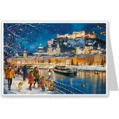 Richard Sellmer Verlag Postkarten-Adventskalender Salzburg zum Verschicken Nostalgischer Adventskalender
