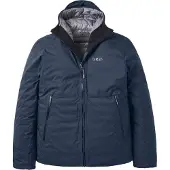 Rab - Wasserdichte Wanderdaunenjacke – Herren – Microlight Shield Jacket - Microlight Shield Jacket Galaxy Blue für Herren - Größe L - Navy blau