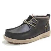 HeyDude für Herren. HD42051 Wally Mid Gripr Classic Schuhe braun (43), Flach, Schnürung, Lässig