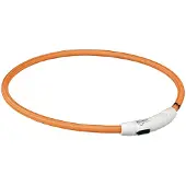 Trixie Flash Leuchtring USB kürzbar orange 45 cm
