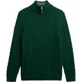 Superdry Preppy Cotton Cable Halbzippullover