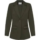 Ichi Blusenblazer "Damen Blazer IHKATE", Damen, Gr. L, braun (rosin), Obermaterial: 74% Polyester PES. 22% Viskose CV. 4% Elasthan EL., Blazer Blusenblazer